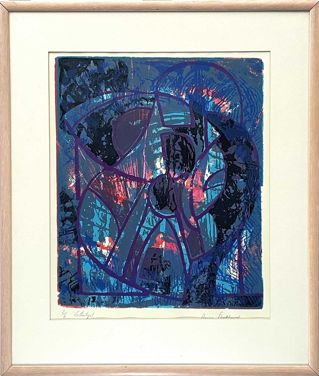 Sydney d'Horne SHEPHERD (1909-1993) Catalyst Lithograph Signed 3/6 49 x 40cm - Image 2 of 3