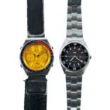 A Seiko 'Pepsi' quartz chronograph wristwatch.