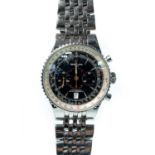 Breitling Montbrillant Legende automatic chronograph chronometer stainless steel man's wristwatch.