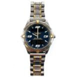 A Breitling Aerospace titanium and gold plated gentleman's bracelet wristwatch.