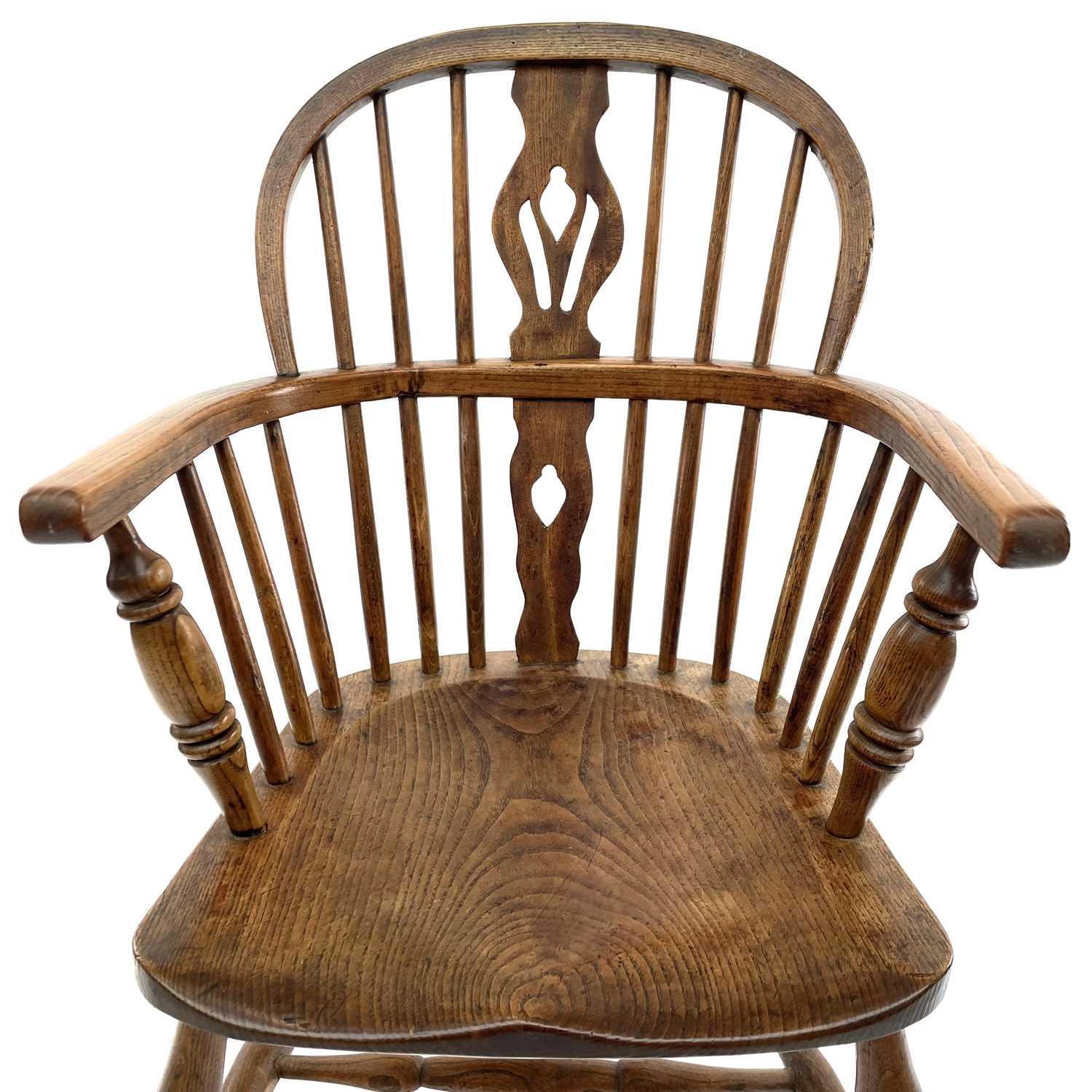 An ash and elm windsor armchair, 19th century. - Image 7 of 7