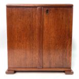 An oak table cabinet, early 20th century.