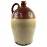 A large saltglaze stoneware flagon.