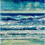 John STEVENSON (20th Century Cornish School) Winter Beach, Longrock Signed, acrylic on card,