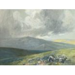 Frederick John WIDGERY (1861-1942) Belstone Moors, Dartmoor Watercolour Signed and inscribed 50x63cm