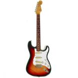 A 1983 Squier by Fender JV Stratocaster.