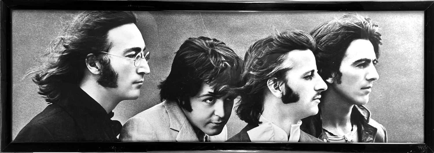 A Beatles Apple Corp b+w framed poster. - Image 2 of 3