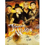 A signed Johnny Winter poster.