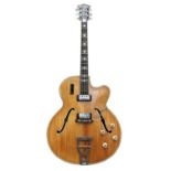 A 1965 'Hofner' Committee E2 hollow body archtop electric guitar.