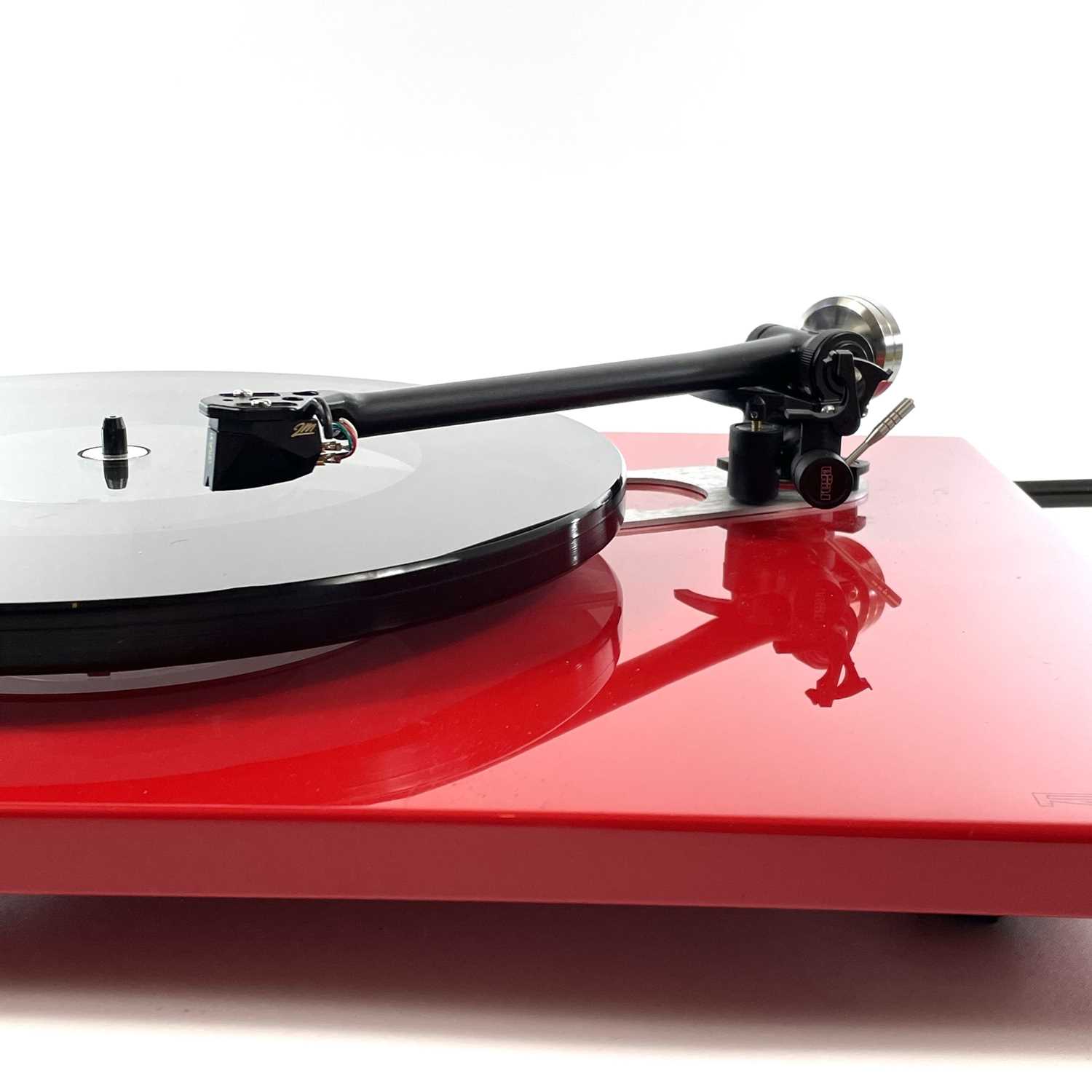 A stylish red Rega RP6 turntable. - Image 6 of 6