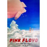 PINK FLOYD. A first printing concert poster designed by Randy Tuten.