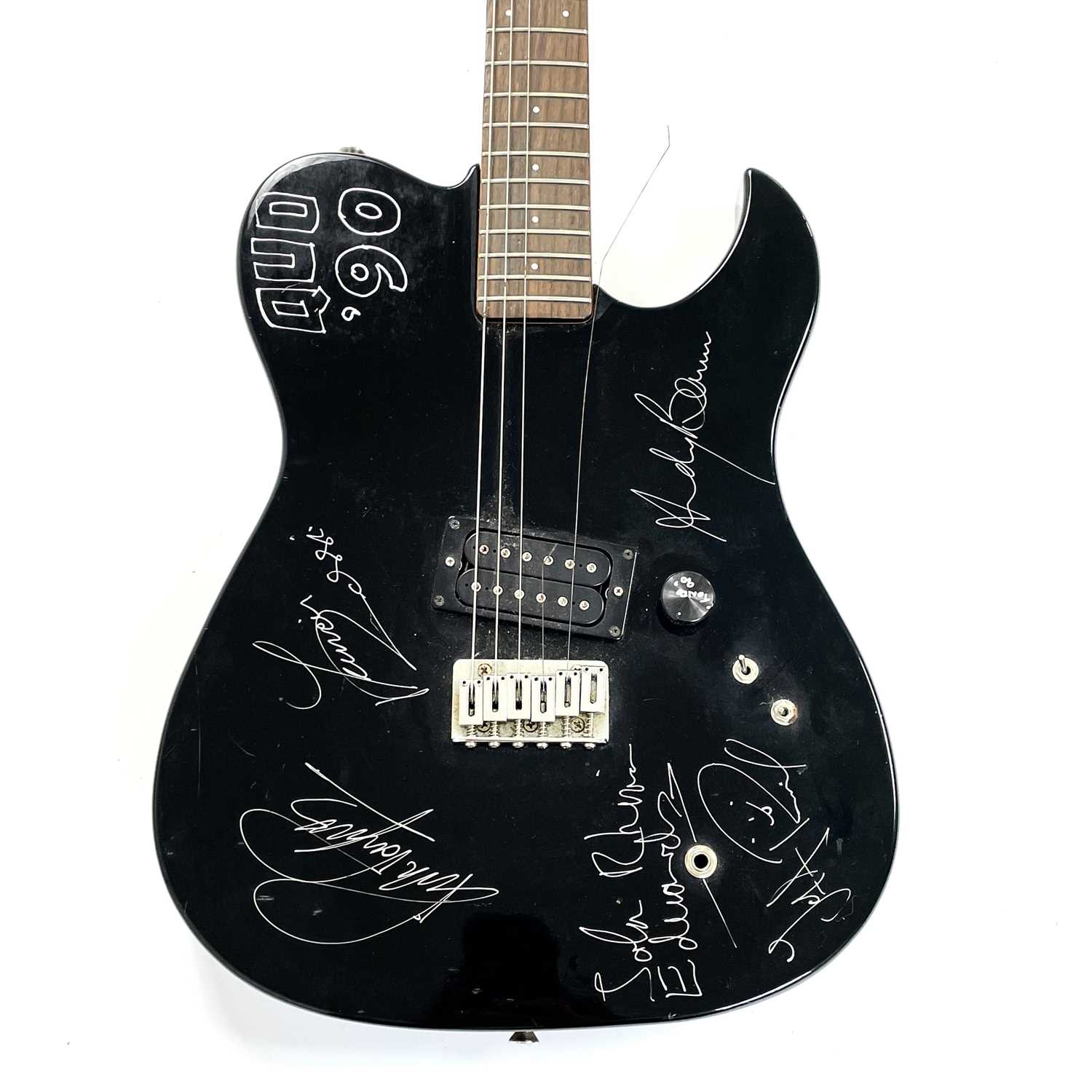 A SIGNED 'STATUS QUO' GUITAR. - Image 3 of 5