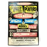 A 1950's variety show poster featuring