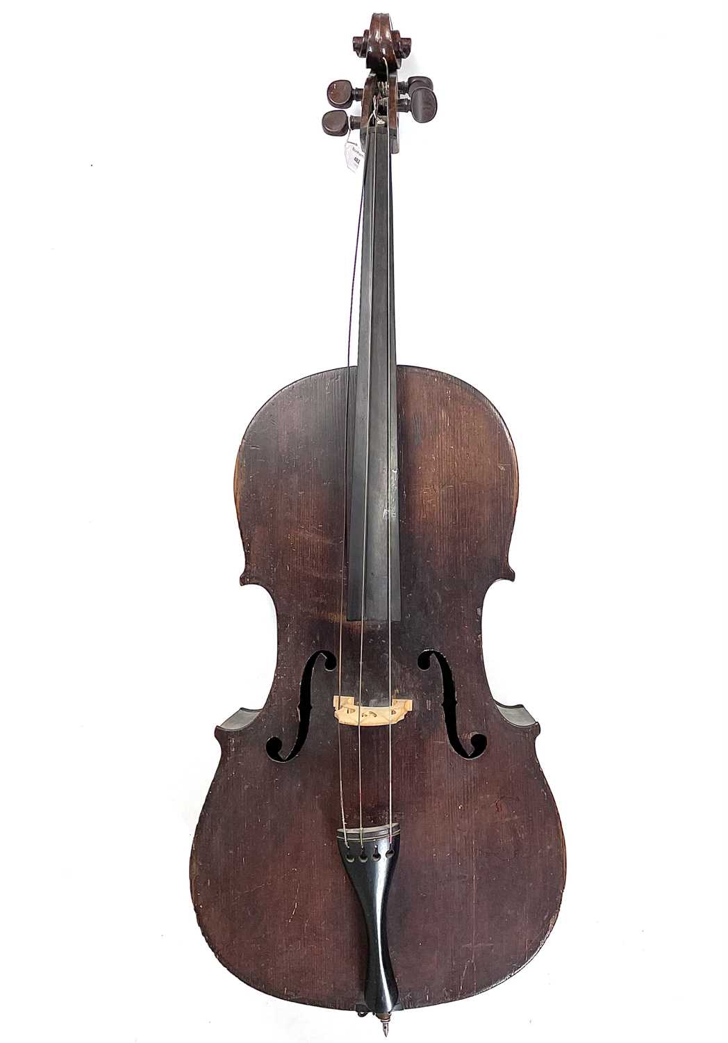 A 19th century Saxon cello
