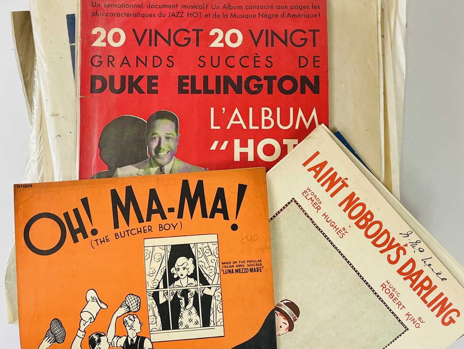 A large collection of vintage sheet music. - Image 2 of 2