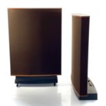 A Pair of 'Quad' ESL-63 electrostatic loudspeakers.