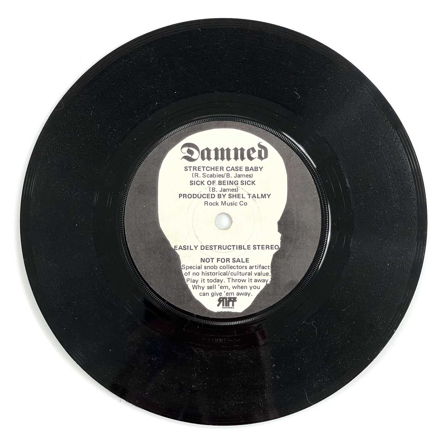 THE DAMNED - STRETCHER CASE BABY 7" (ORIGINAL UK COPY - DAMNED 1/2). - Bild 3 aus 5