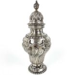 A Victorian silver sugar caster by George Fox.