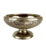 A George V silver pedestal bowl by William Henry Sparrow.