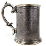 A Victorian silver Christening mug by William Horton.