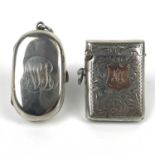 An Edwardian silver sovereign and half sovereign coin case, Chester 1903.