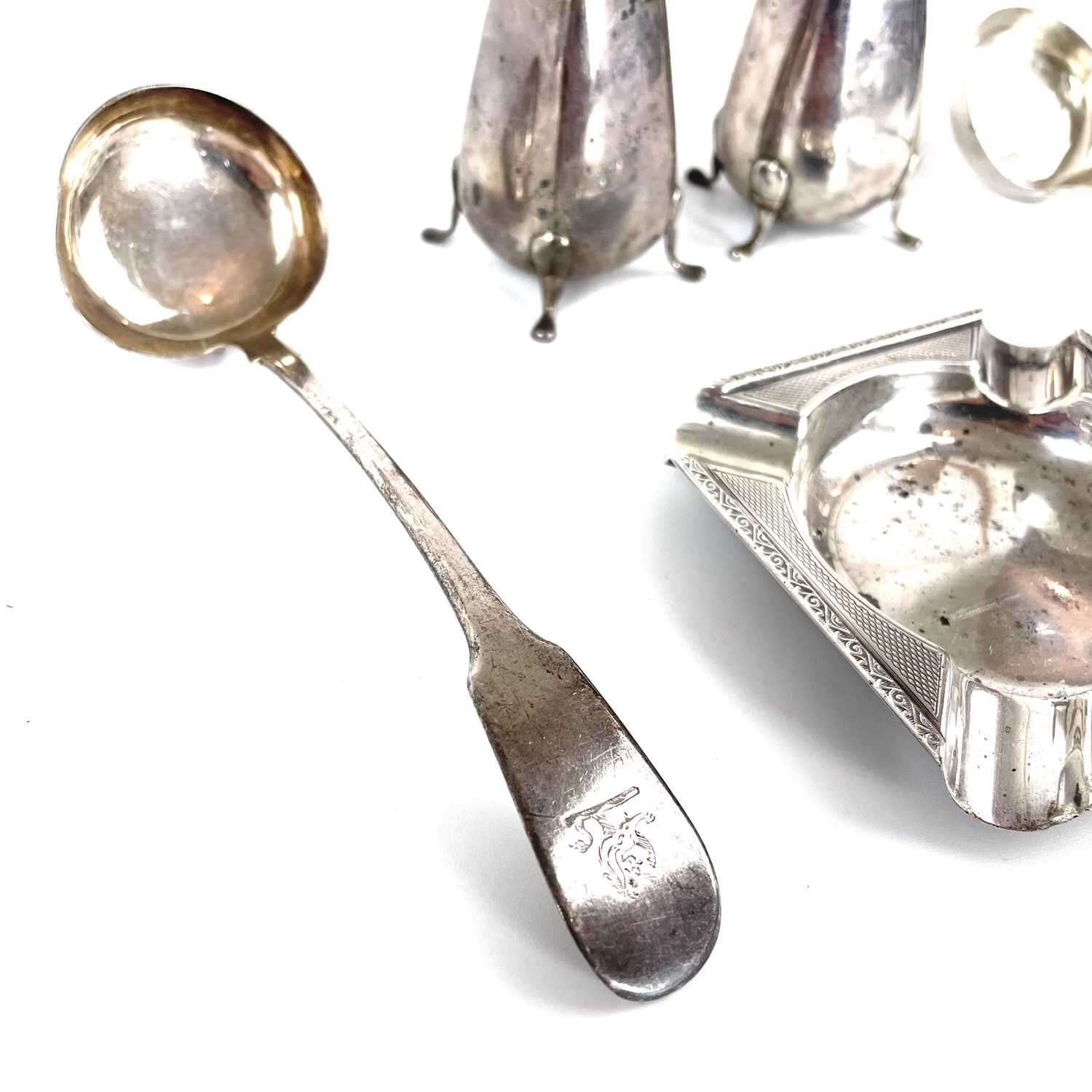 A pair of William IV Scottish silver sauce ladles by William Mortimer. - Image 3 of 5