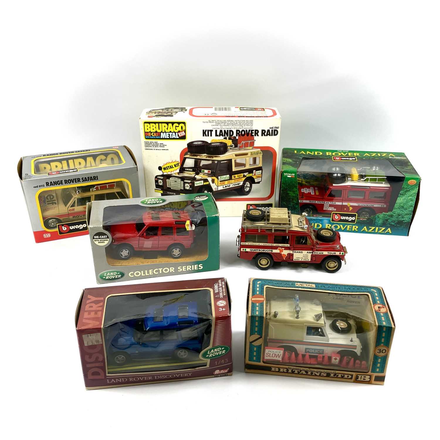 Die Cast Land Rover/Range Rover Models (x7).