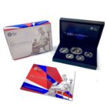 2013 Royal Mint Silver Proof 5 coin set "Britannia Collection 2013".