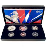 G.B. Silver Proof 2017 Britannia Coin Set of 6 Coins.