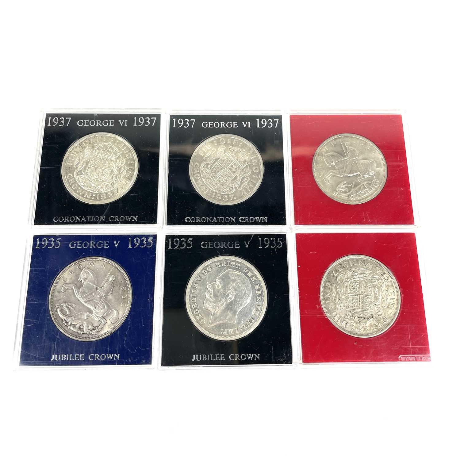 Great British Silver Crowns x 6 etc. - Bild 3 aus 3