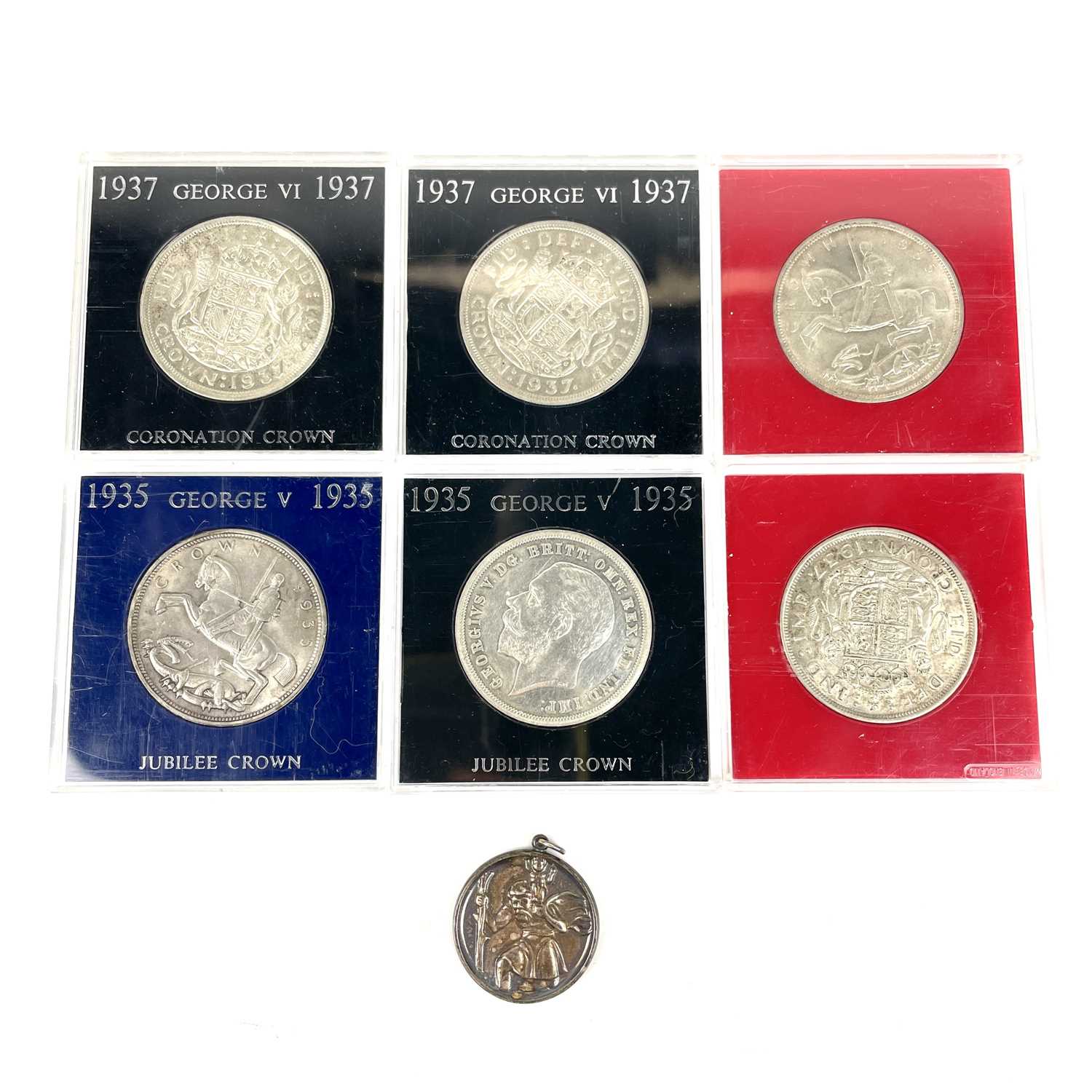 Great British Silver Crowns x 6 etc.