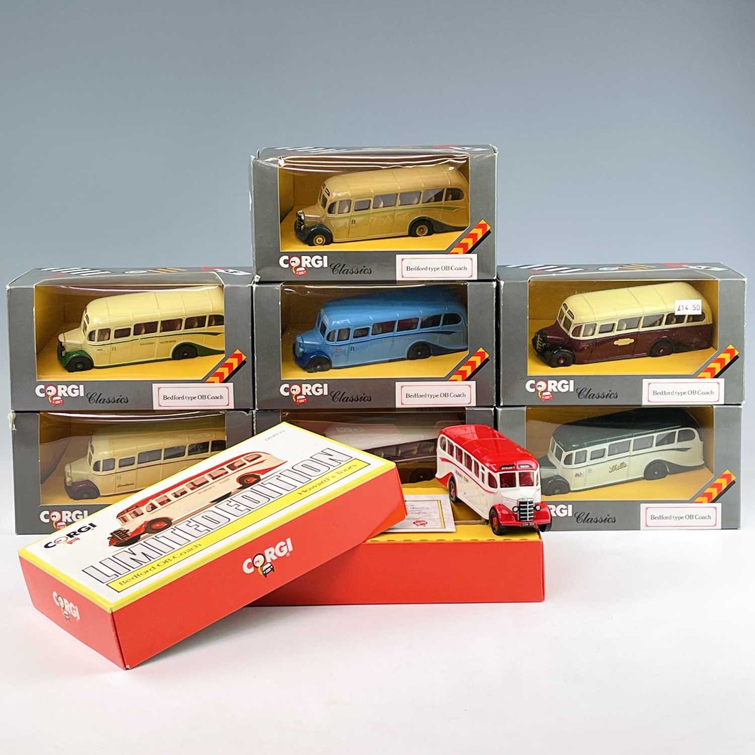 Corgi Bedford OB Die Cast Coaches.