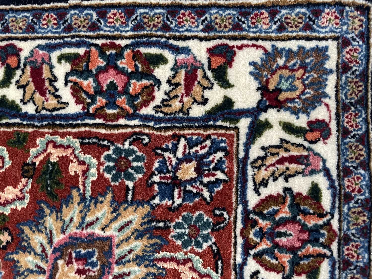A fine quality Mashad Moud carpet, Khorasan, North East Persia. - Image 2 of 12