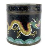 A Chinese cloisonne circular jar and cover, 19th century.