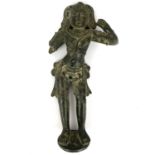 An Indian bronze figure of a diety, possibly Chola Dynasty,