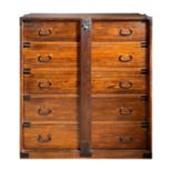 A Japanese Tansu chest, late Meiji period,