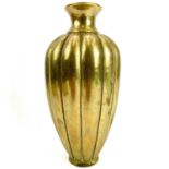 A Japanese brass melon vase.