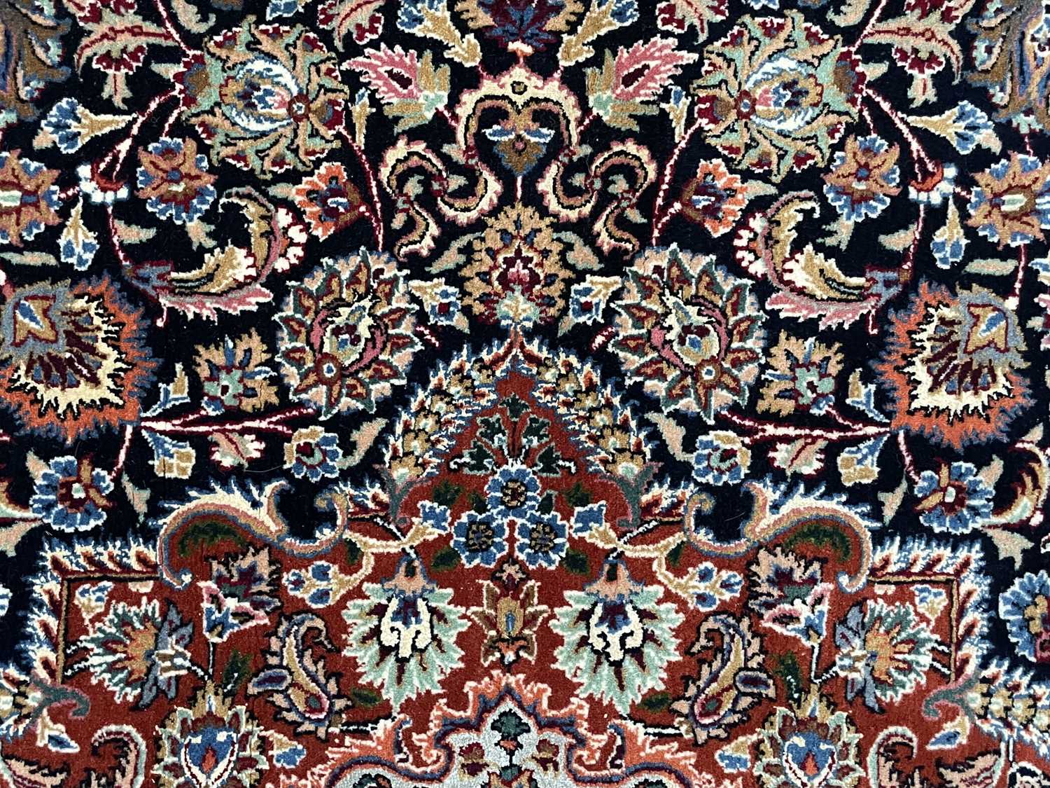 A fine quality Mashad Moud carpet, Khorasan, North East Persia. - Image 5 of 12