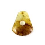 A Chinese russet jade pendant, Qing Dynasty.