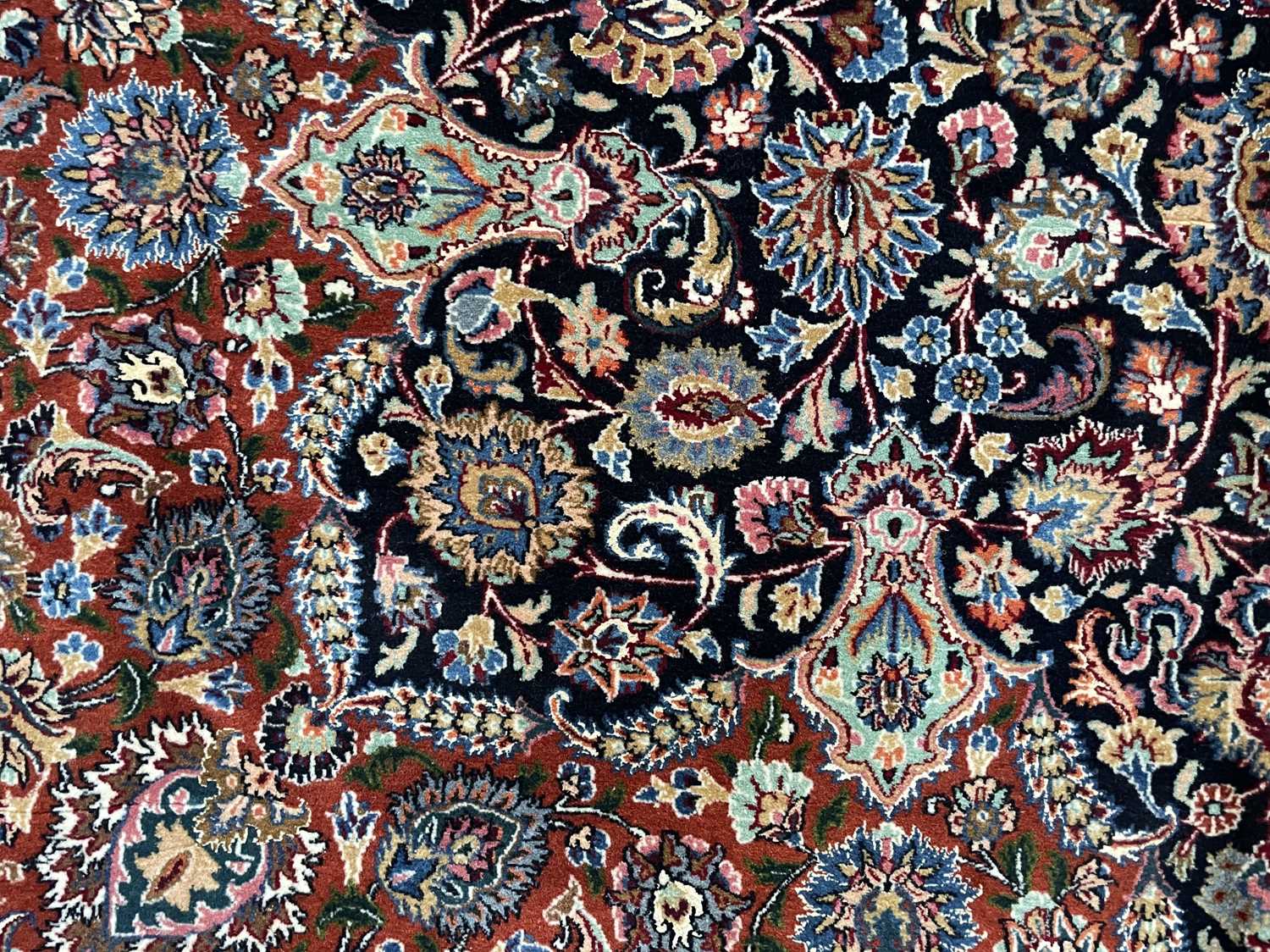 A fine quality Mashad Moud carpet, Khorasan, North East Persia. - Image 12 of 12
