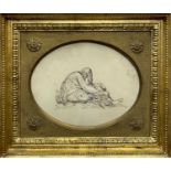 Follower of William BLAKE (1757-1827) Seated Figure