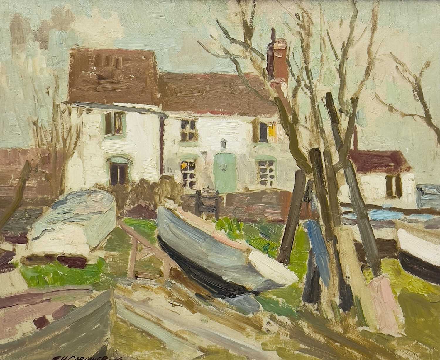 Stanley Horace GARDINER (1887-1952) The Boatyard