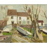 Stanley Horace GARDINER (1887-1952) The Boatyard