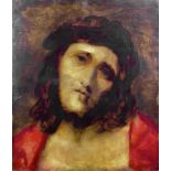 After Luis DE MORALES (1509/10-1586) Head of Christ, to verso an oil study of a rabbit