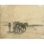 Andre Albert Marie DUNOYER DE SEGONZAC (1884-1974) Horse-drawn cart