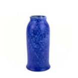 A Ruskin mottled blue glazed vase.
