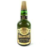 A bottle of Dalmore 12 Years old pure malt Scotch whiskey.