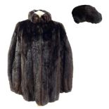 A Grosvenor Canada (exclusive to Harrods) mink half-length fur jacket.