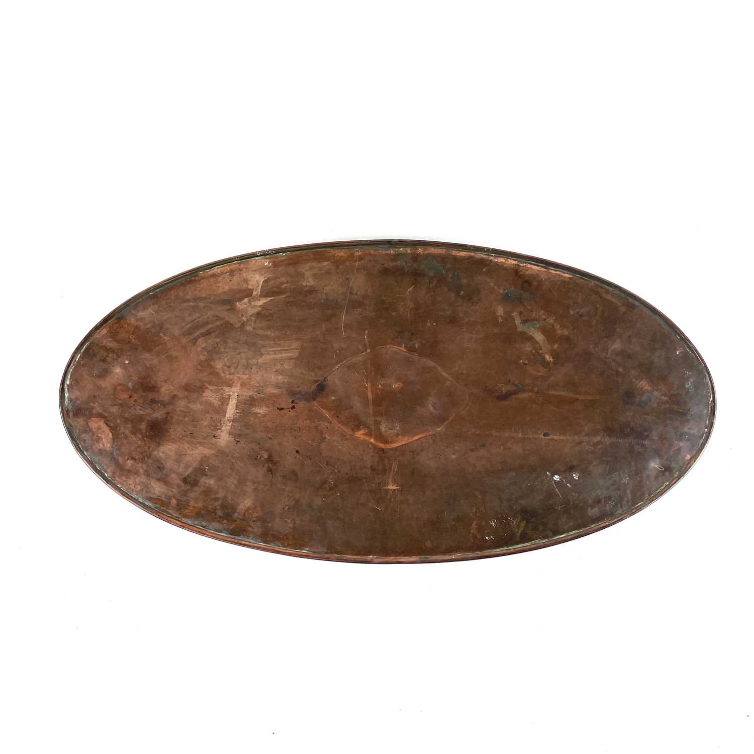 A Newlyn copper oval galleried tray. - Image 3 of 5