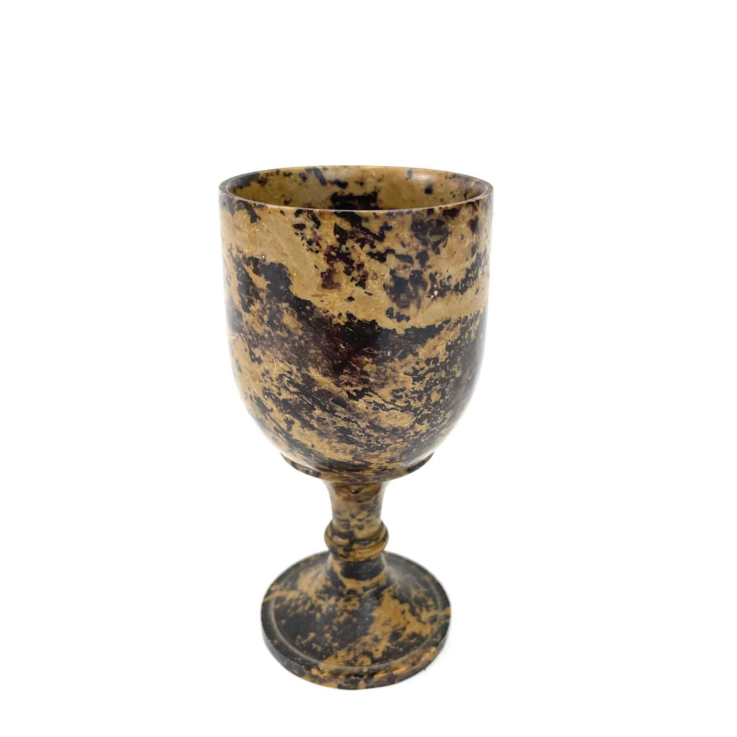 A small bronze tazza with twin handles. - Image 6 of 6